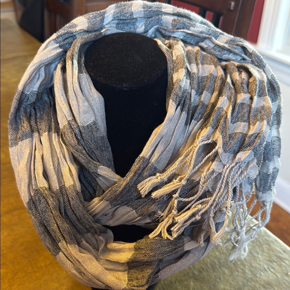 Elegant Gray on Gray Scarf